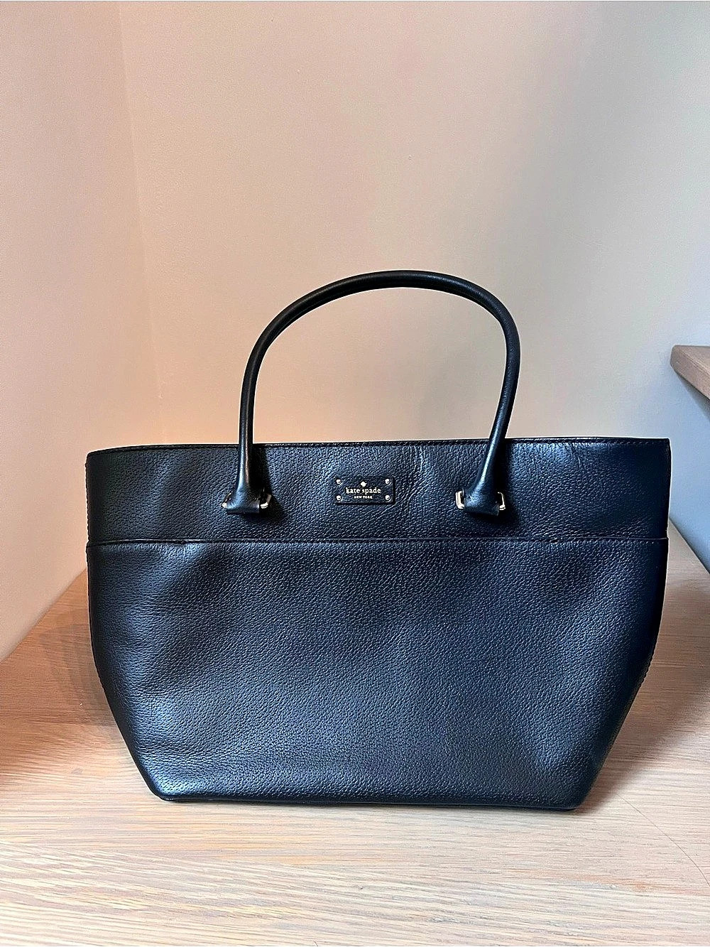 Kate Spade Black Leather Tote - Excellent Condition